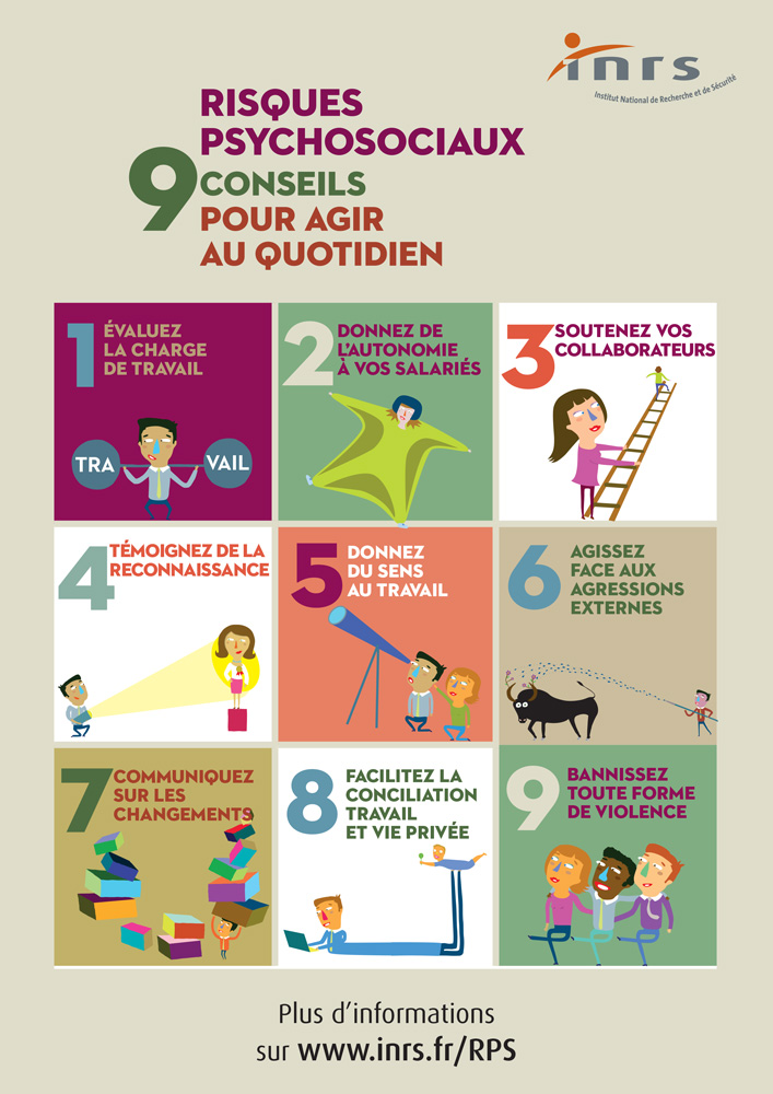 Risques psychosociaux : 9 conseils de l'INRS pour agir au quotidien
