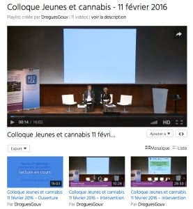 videos colloque mildeca cannabis