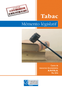 memento legislatif tabac
