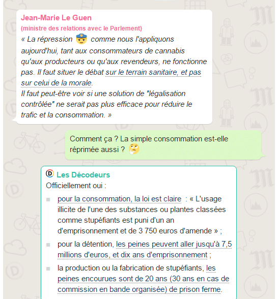 décodeurs conversation sms