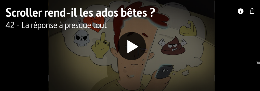 Scroller rend-il les ados bêtes